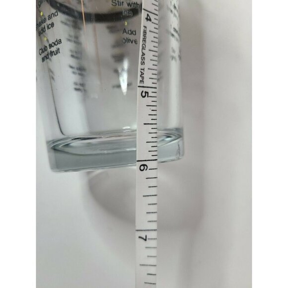 VINTAGE Drinking Glasses with Cocktail Recipes Art - Picture 6 of 8